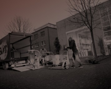 März 2021 Die Maschinen kommen in Münster an